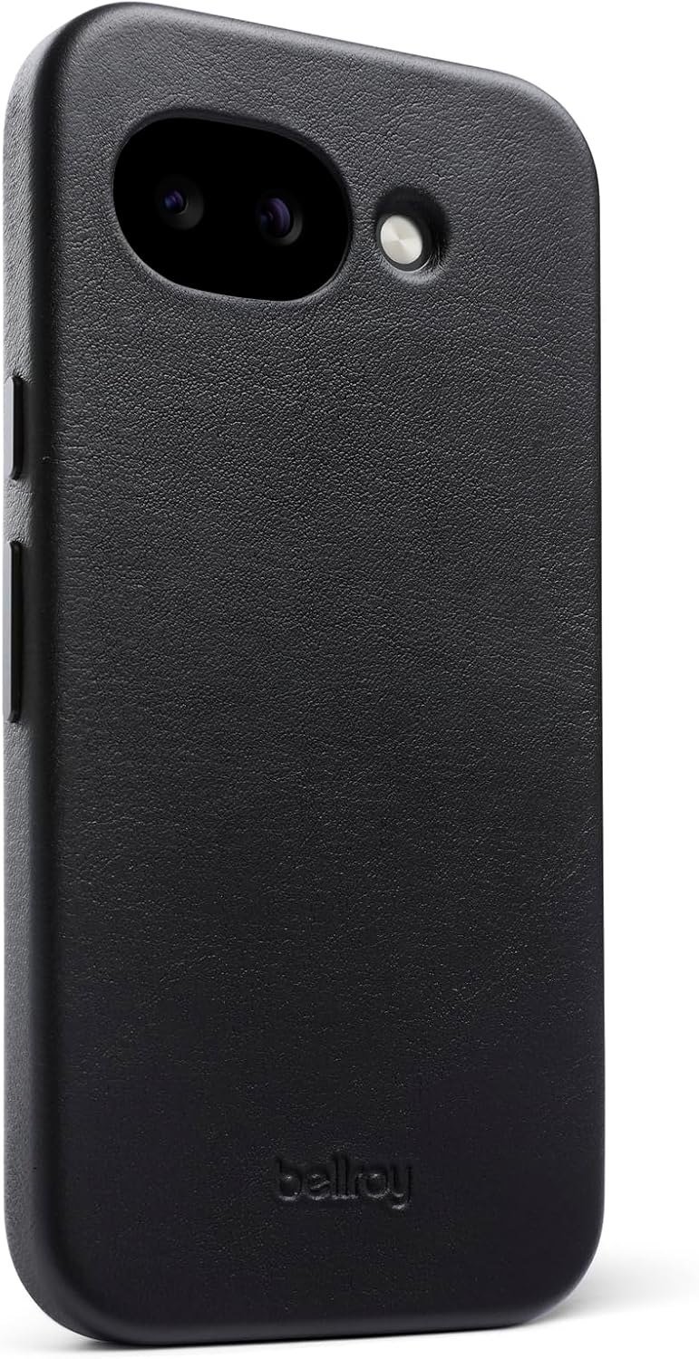 Bellroy black leather cover for Google Pixel 10a