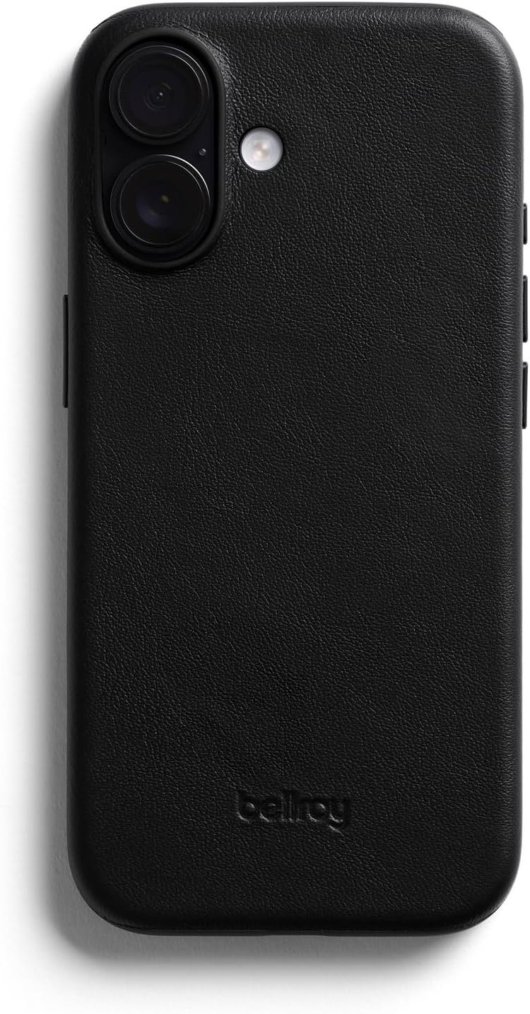 Bellroy Slim Leather case for iPhone 17 in black