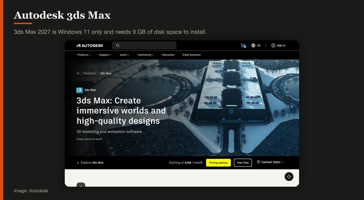 The Autodesk 3ds Max 2027 product page