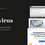 Free antivirus results shown as three lab and vendor page captures