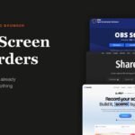 Free screen recorders shown as three developer page captures