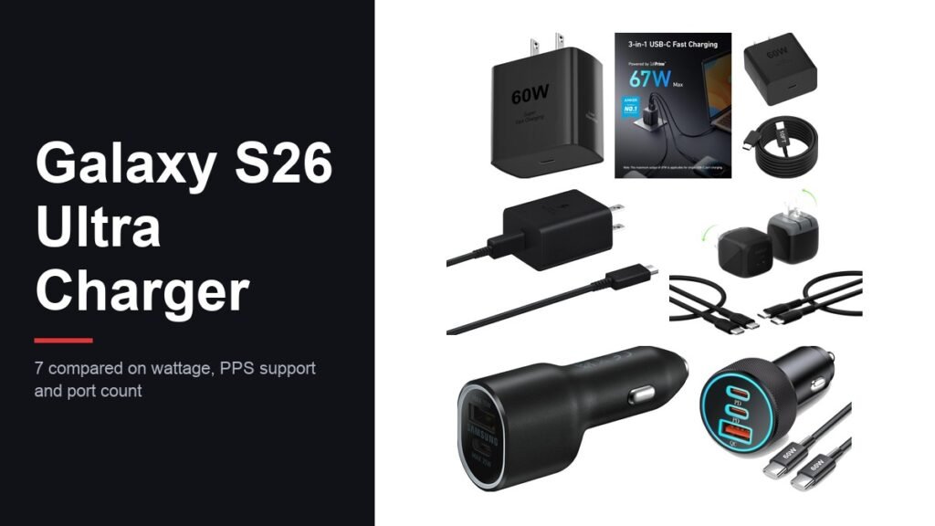 Best Galaxy S26 Ultra Charger: 7 Compared on Real Speed