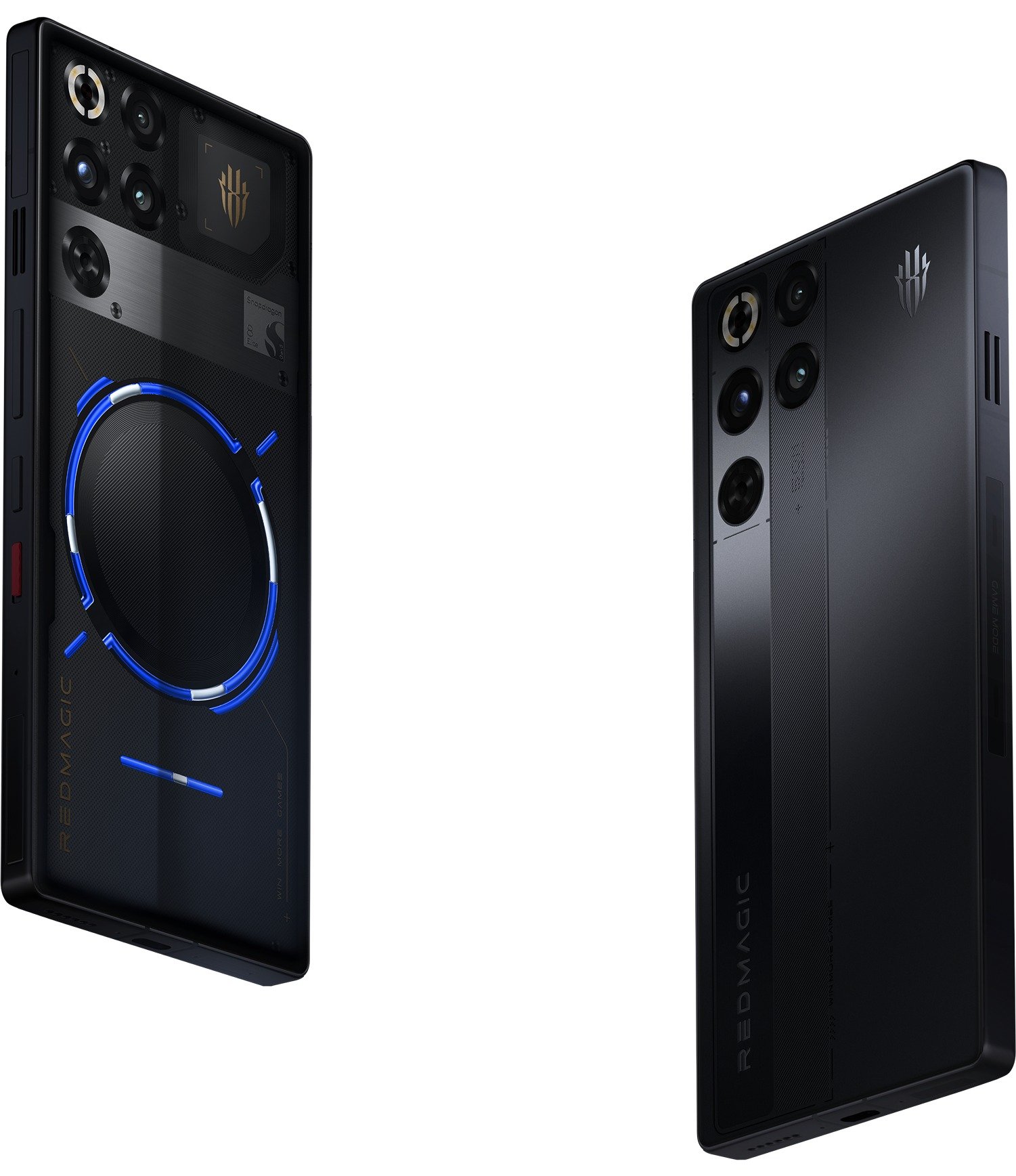 RedMagic 11 Pro gaming phone shown from the back with its transparent cooling panel