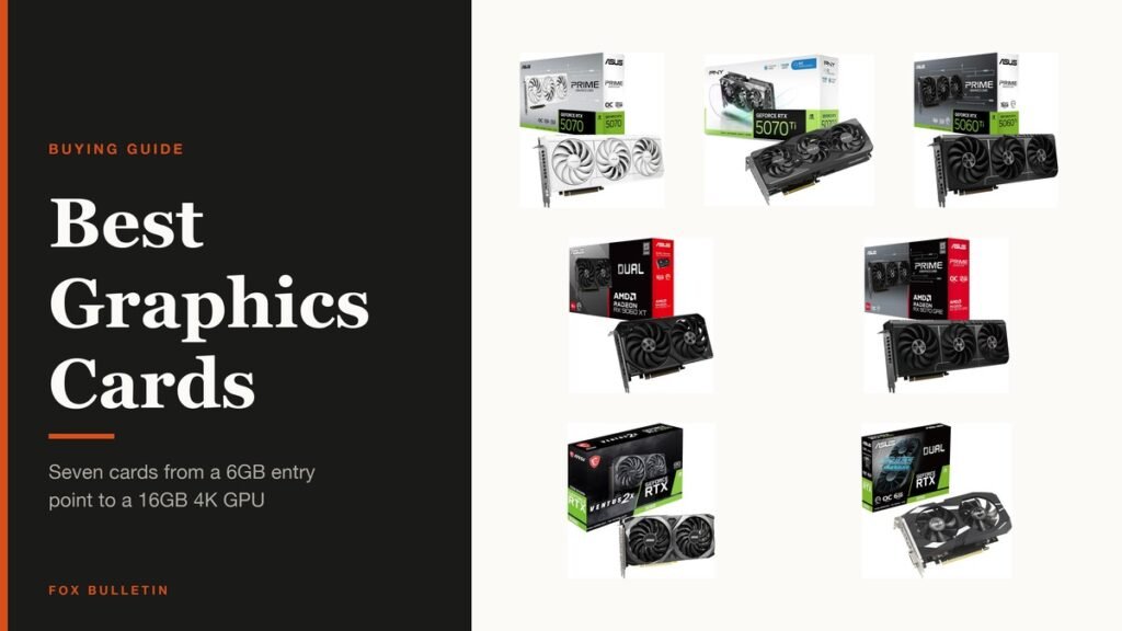 Best graphics cards shown as seven product photos