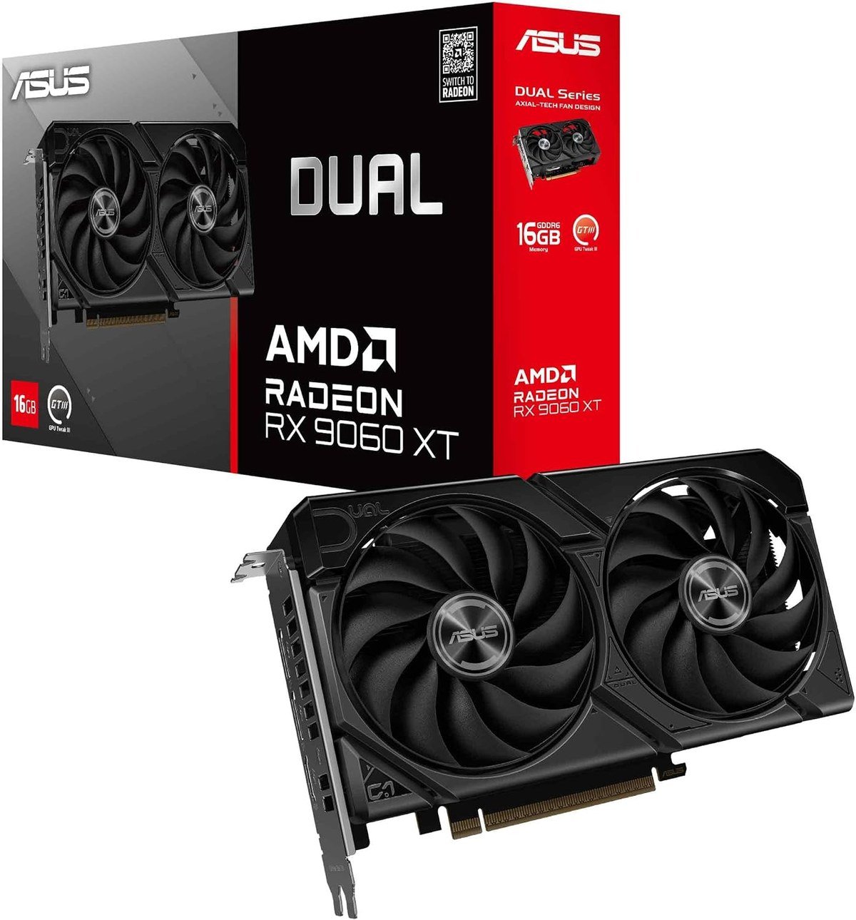 ASUS Dual Radeon RX 9060 XT 16GB graphics card