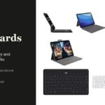 iPad Keyboards headline beside seven picks: Apple Magic Keyboard, Logitech Combo Touch, Logitech Slim Folio, Logitech Keys-to-Go, Apple Magic Keyboard with Numeric Keypad, ZAGG Slim Book mini and a typecase rotating keyboard case