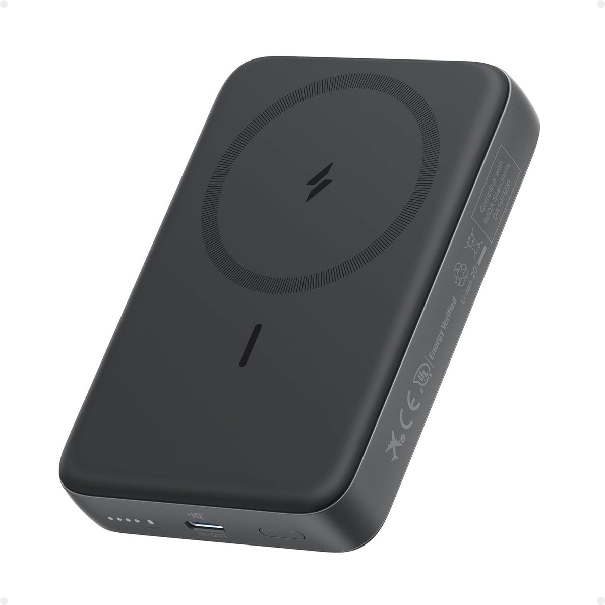 Anker Zolo magnetic power bank with a soft silicone back