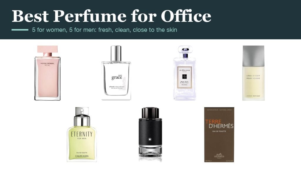 Best Perfume for Office: 10 Work-Safe Scents: the perfumes compared