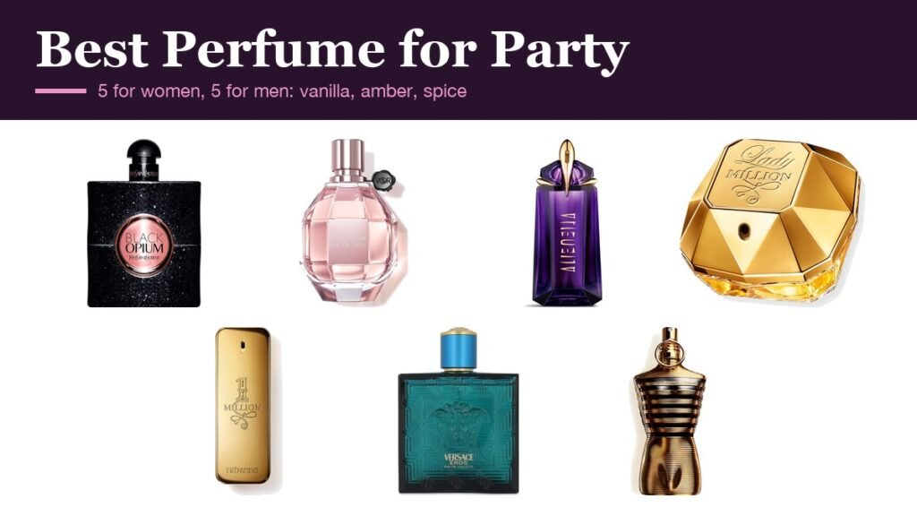 Best Perfume for Party Nights: 10 Bold Scents: the perfumes compared