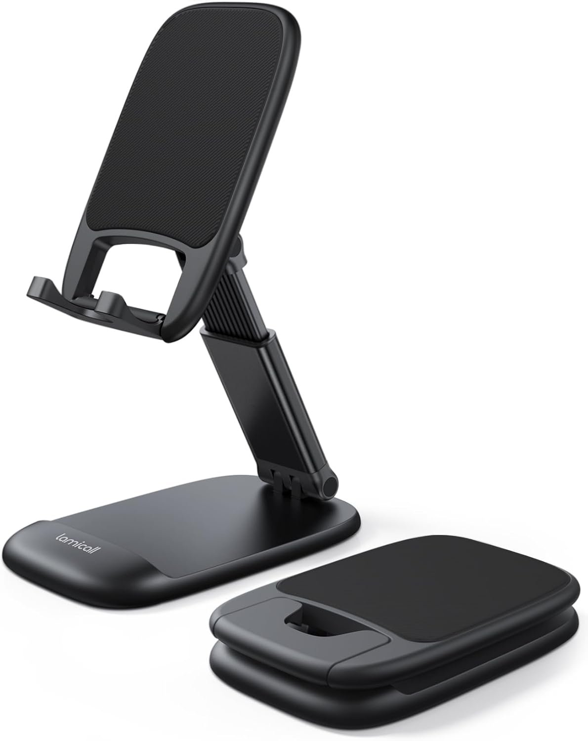 Lamicall height adjustable phone stand with a weighted metal base