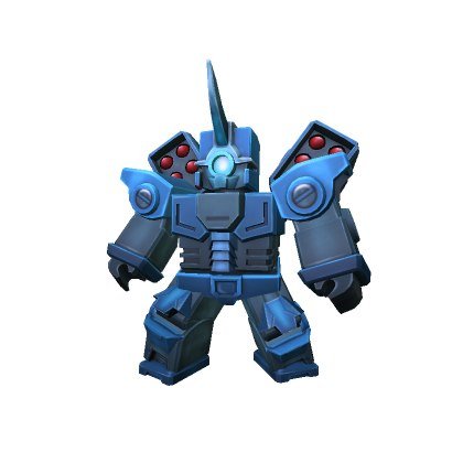 Blocky Mech character bundle rendered on a Roblox avatar