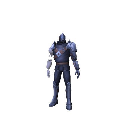 Cythrex, the Darkened Cyborg Knight character bundle rendered on a Roblox avatar