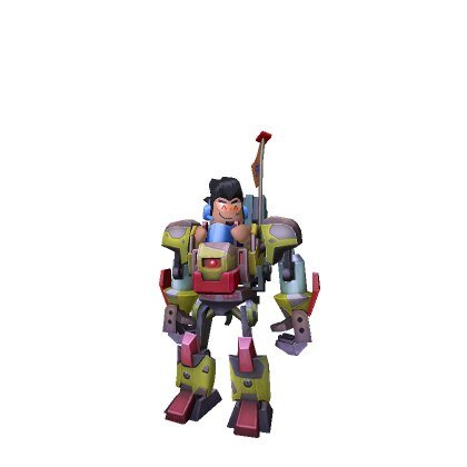Gearmo and Blast Mech character bundle rendered on a Roblox avatar