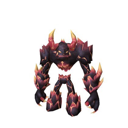 Magma Fiend character bundle rendered on a Roblox avatar