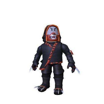 Tohru: The Phantom Claw character bundle rendered on a Roblox avatar