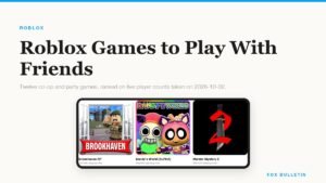 Best Roblox games to play with friends shown with live player counts