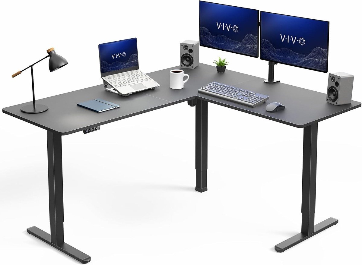 VIVO Electric Corner Standing Desk standing desk