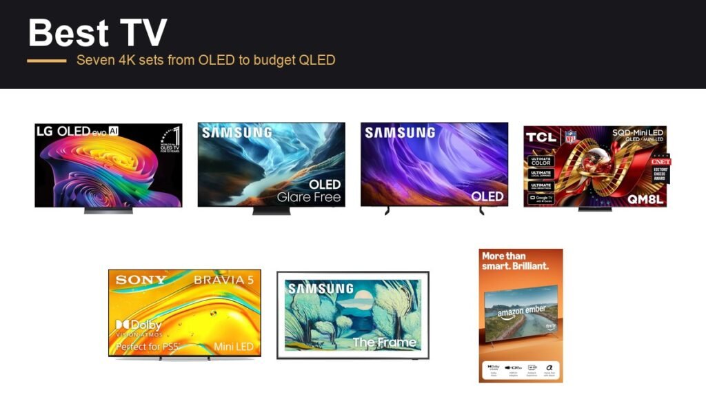 Best TV: 7 4K Sets Compared From OLED to Budget QLED