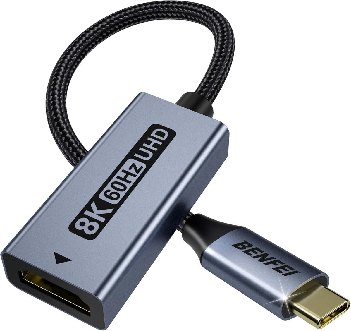 BENFEI USB-C to HDMI 2.1 adapter with aluminium shell