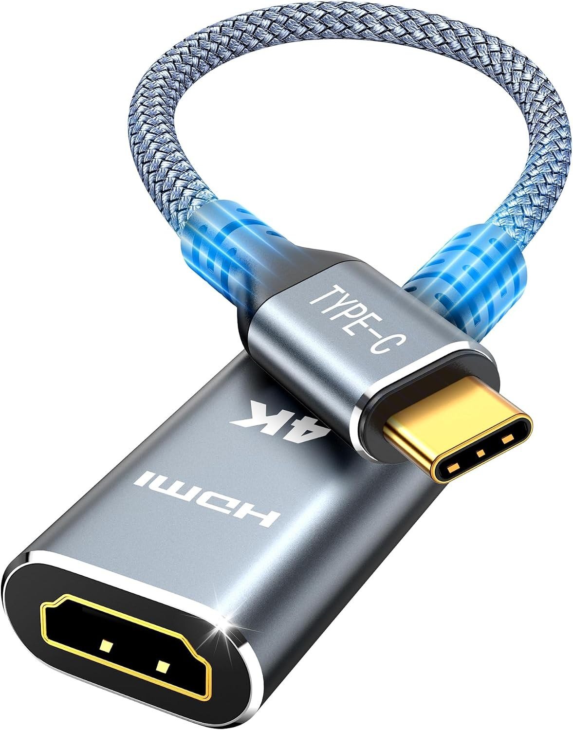 Highwings braided USB-C to HDMI adapter