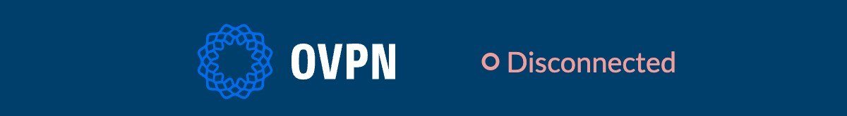 OVPN logo and navigation bar from the OVPN home page