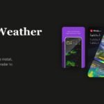Best weather apps shown as three App Store screenshots