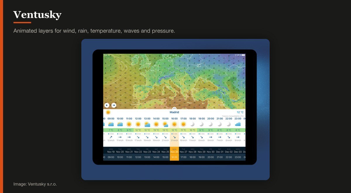 Ventusky shown on the Ventusky s.r.o. page
