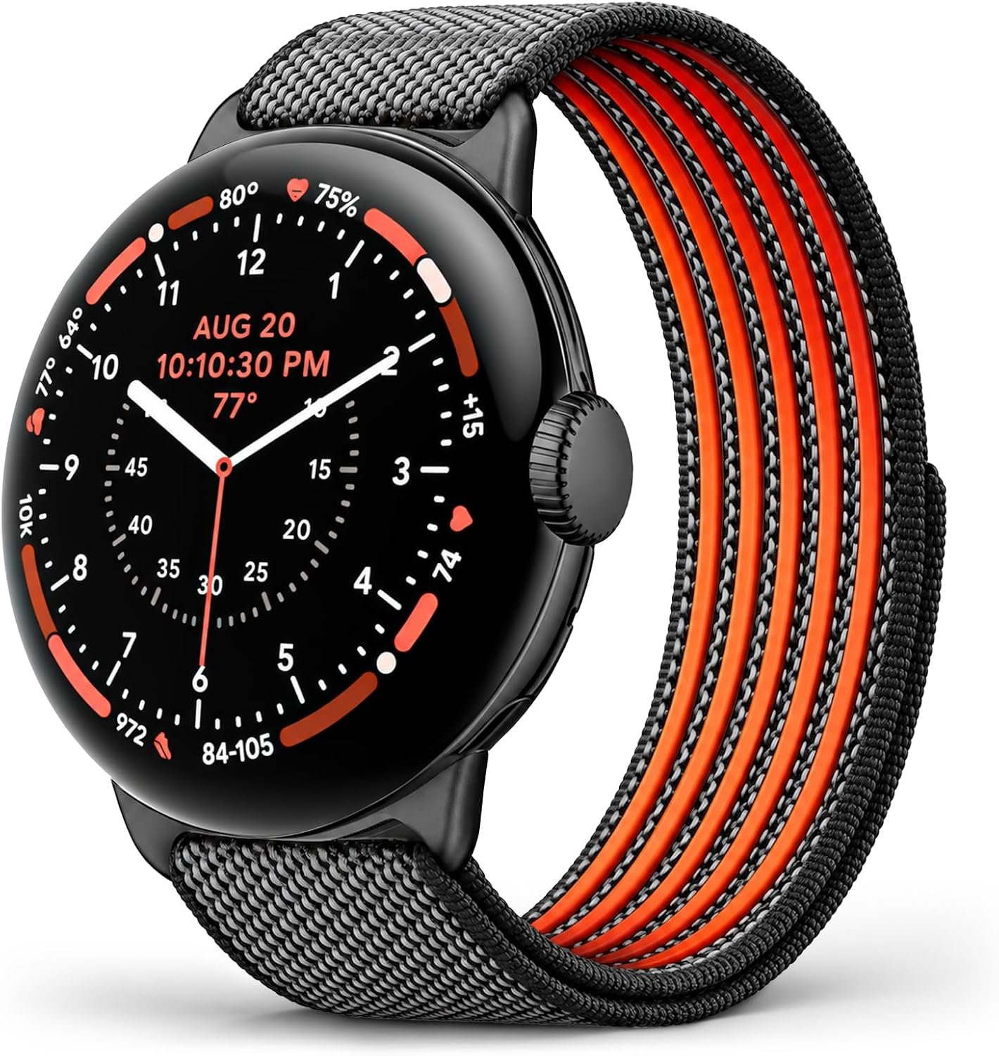 BlikWyt nylon band for Google Pixel Watch 5 with a hook and loop closure