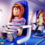 Cabin Crew Simulator aircraft cabin artwork on Roblox