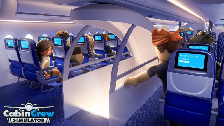 Cabin Crew Simulator airline customisation artwork on Roblox