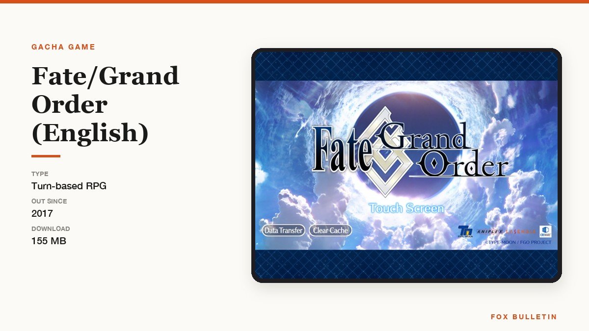 A battle screen from Fate Grand Order