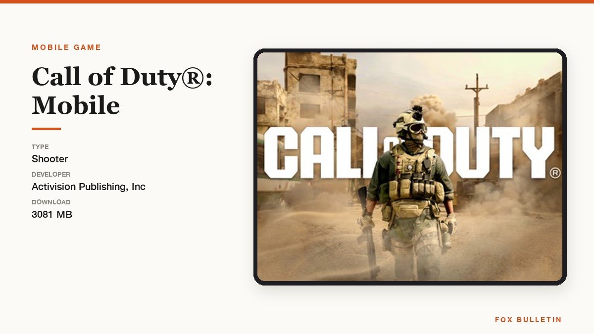 A first-person shooter scene from Call of Duty Mobile