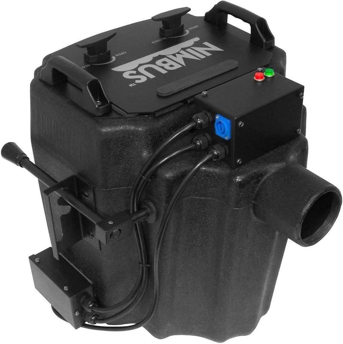 Chauvet DJ Nimbus dry ice fog machine with its output control arm