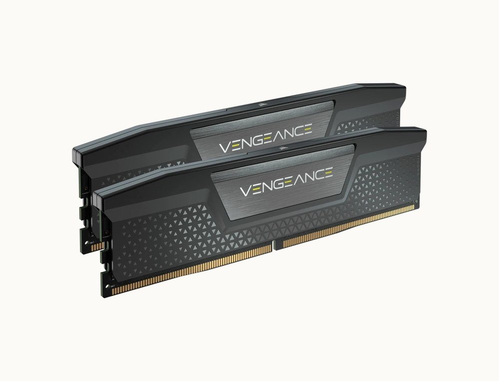 Corsair Vengeance DDR5 memory kit, two black modules