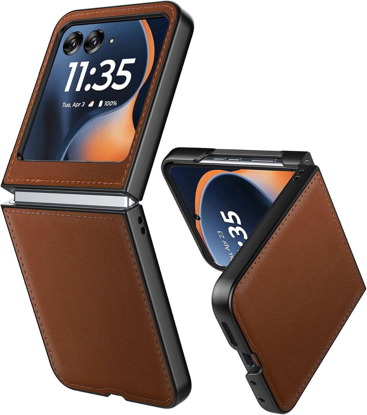 Cresee PU vegan leather case for Motorola Razr