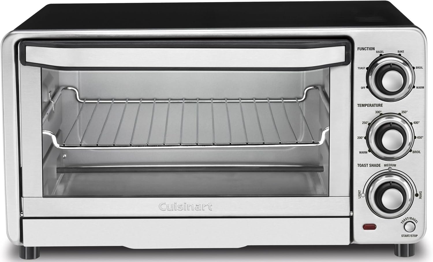 Cuisinart stainless steel toaster oven broiler with easy-grip dials