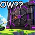 Destroy a Vault tank firing at a giant purple vault on Roblox