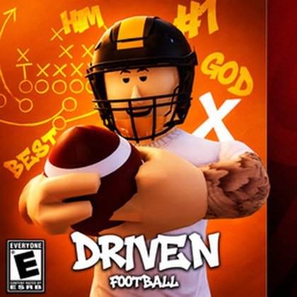 Driven Football Co. community icon showing a helmeted player holding a ball