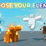 Elemental Magic Arena element combat artwork on Roblox