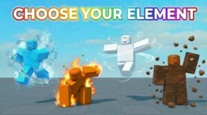 Elemental Magic Arena element combat artwork on Roblox
