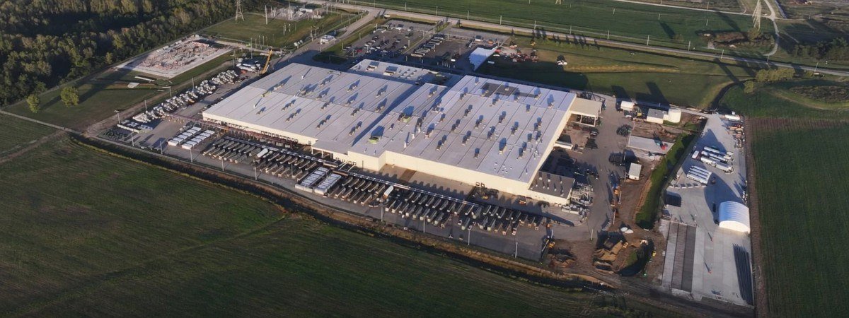 Aerial view of the Colossus data center campus
