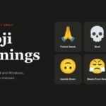 Emoji Meanings headline beside six commonly misread emoji with their official names