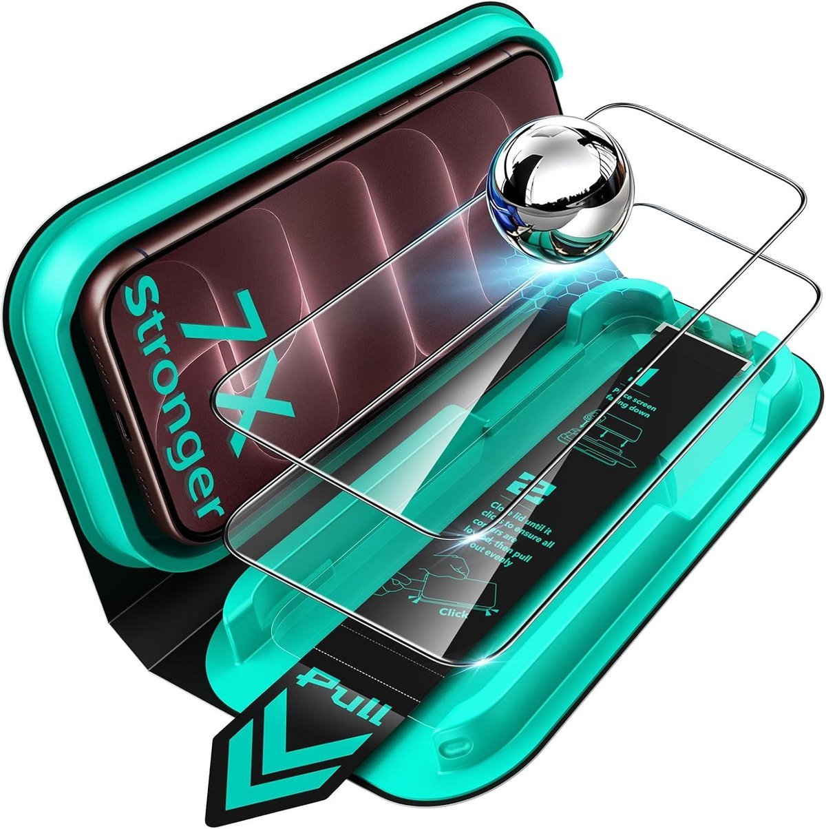 ESR Armorite two-pack screen protector with UltraFit tray