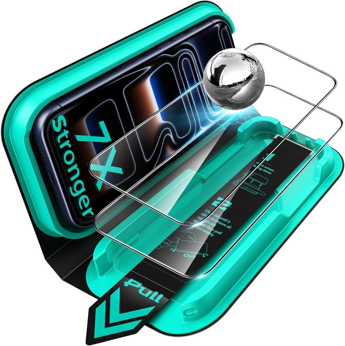 ESR Armorite two-pack screen protector with the UltraFit tray