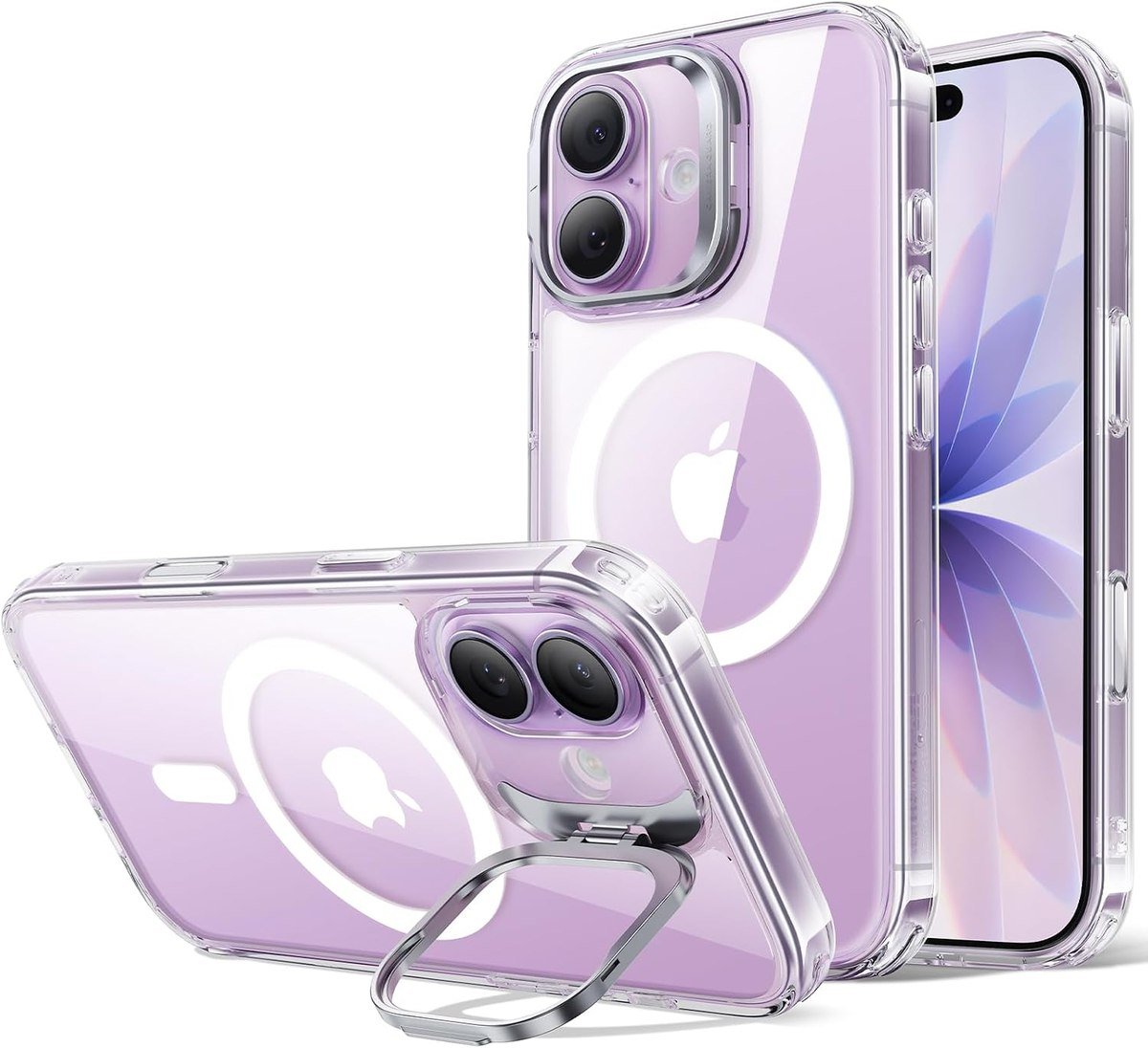 ESR Classic Hybrid clear iPhone 17 case with Flex Stand