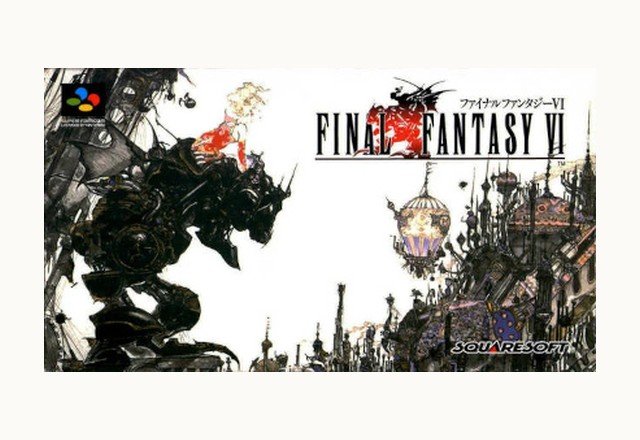 Final Fantasy VI Super Nintendo box art, sold as Final Fantasy III in North America