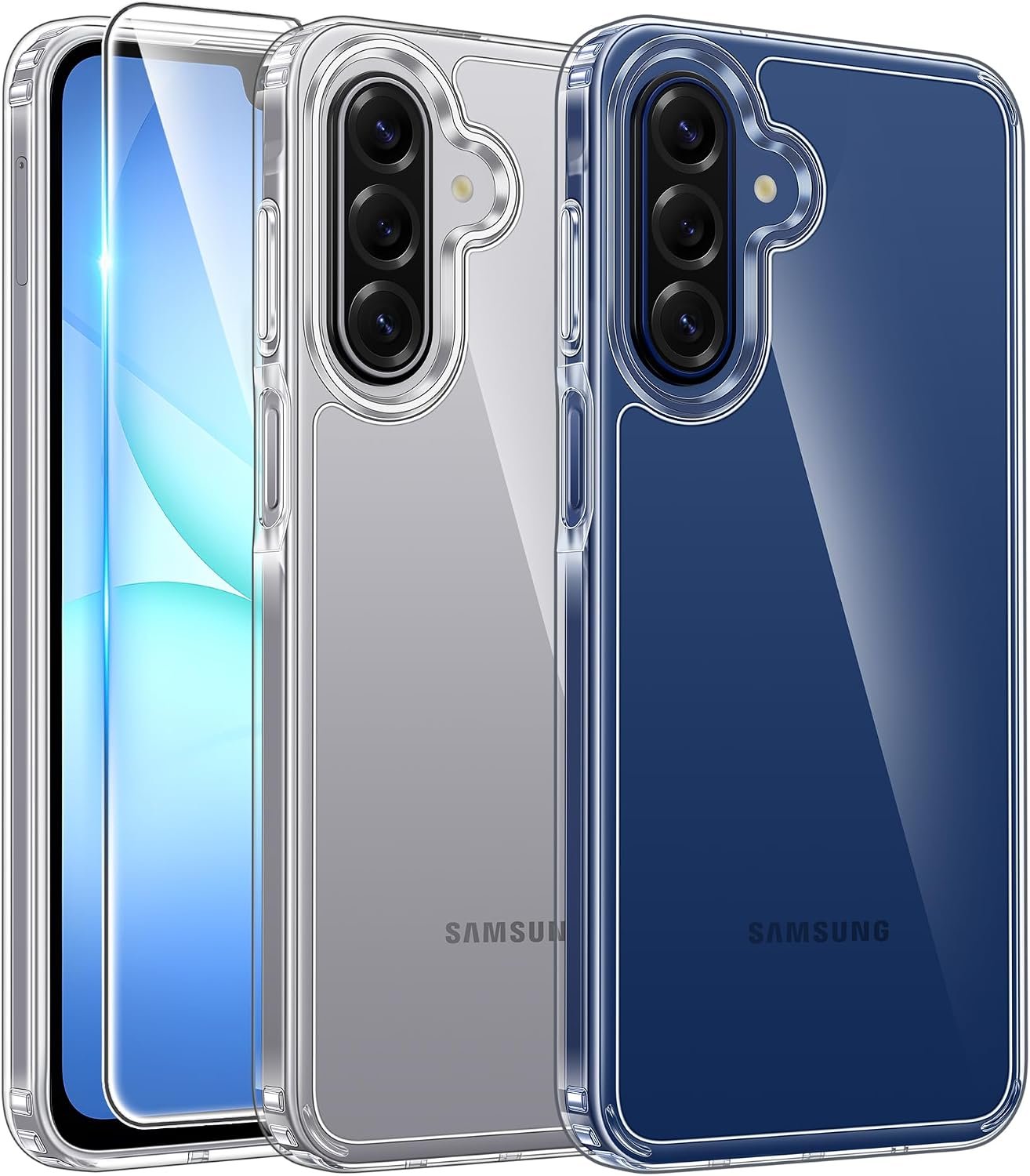 FNTCASE crystal clear case for the Samsung Galaxy A17 5G and Galaxy A16