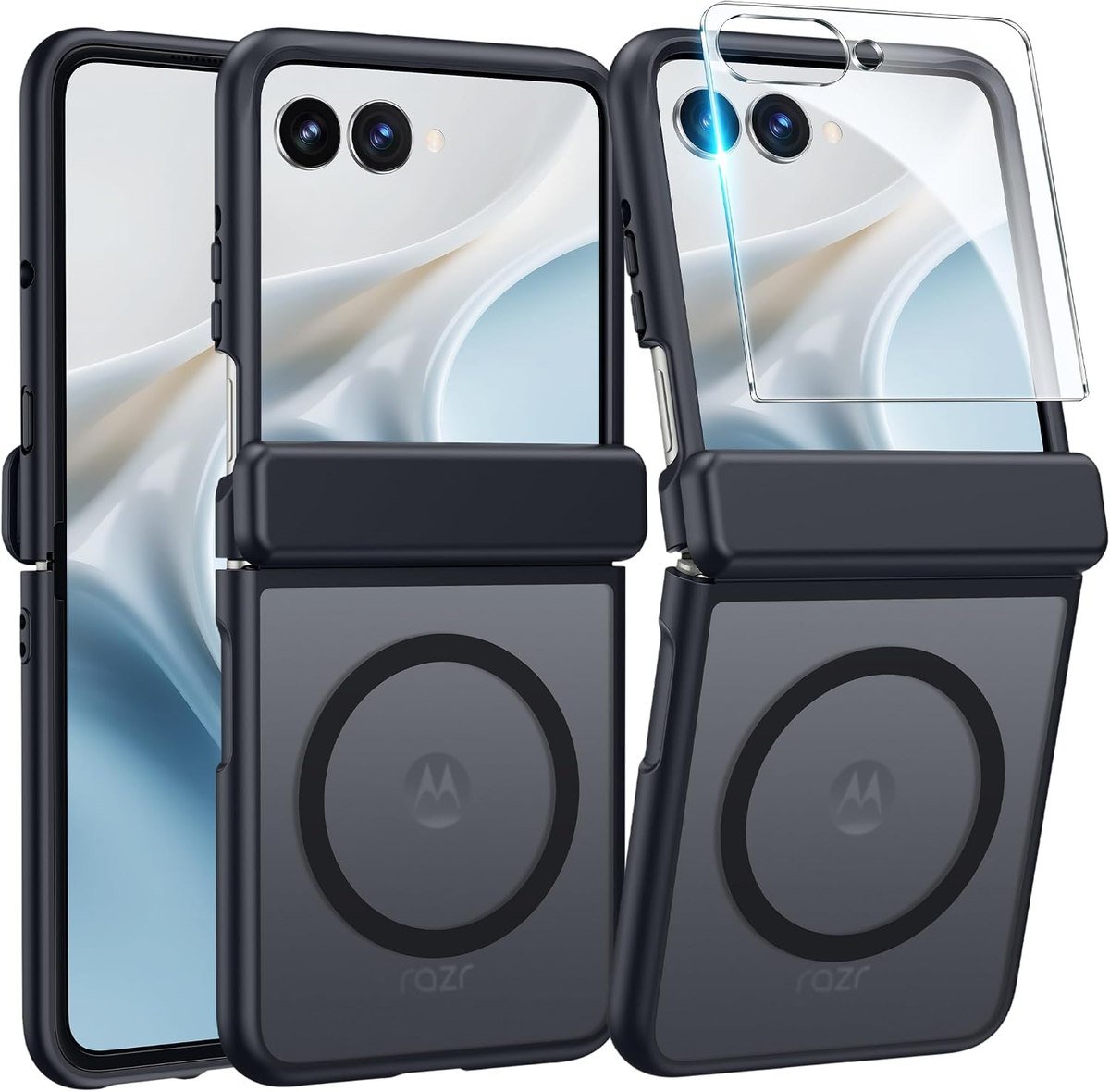 FNTCASE magnetic case with hinge protection for Motorola Razr