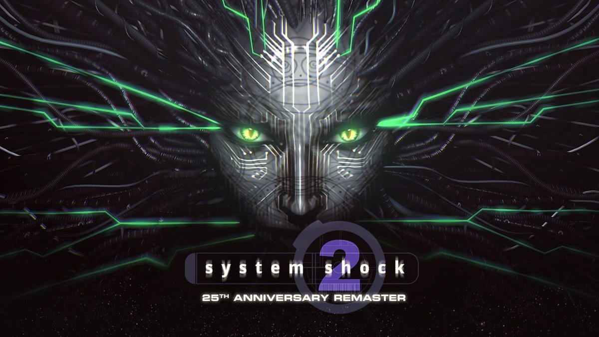 System Shock 2 25th Anniversary Remaster key art on the Epic Games Store