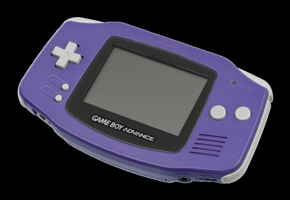 Purple Game Boy Advance handheld